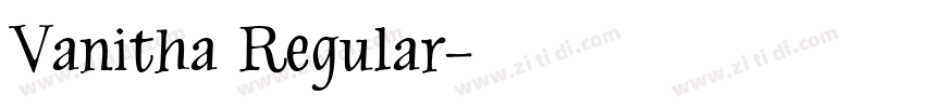 Vanitha Regular字体转换